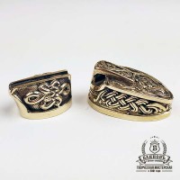 Ножевая пара №36 "Коса" мини + "Утюжок", бронза