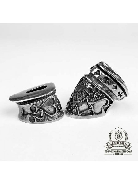 Ножевая пара №37 "Карты" малая гарда, нейзильбер