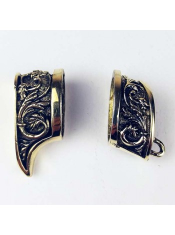 Ножевая пара №42 "Завитки" (Г40+Т61), латунь