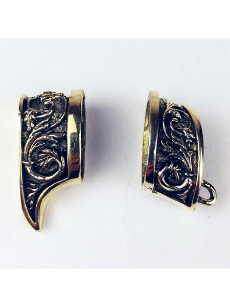 Ножевая пара №42 "Завитки" (Г40+Т61), латунь