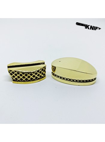 Ножевая пара №48 "Ромбы", бронза