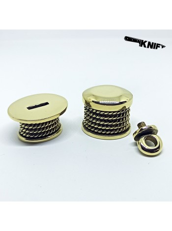 Ножевая пара №49 "Канаты" (с винтом), бронза 