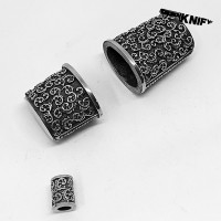 Ножевая пара №53 COSMO + бусина, белая бронза