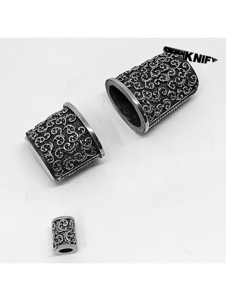 Ножевая пара №53 COSMO + бусина, белая бронза Ножевая пара №53 COSMO + бусина, белая бронза