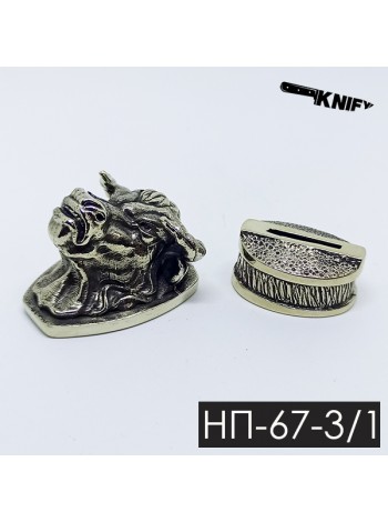 Ножевая пара №67-3/1 "Бык", бронза