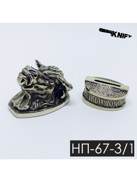 Ножевая пара №67-3/1 "Бык", бронза