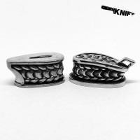 Ножевая пара №69 "Кольчуга", белая бронза