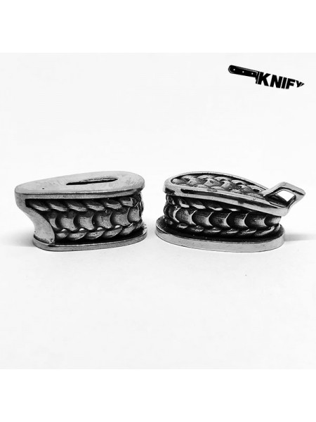 Ножевая пара №69 "Кольчуга", белая бронза