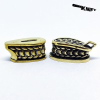 Ножевая пара №69 "Кольчуга", латунь