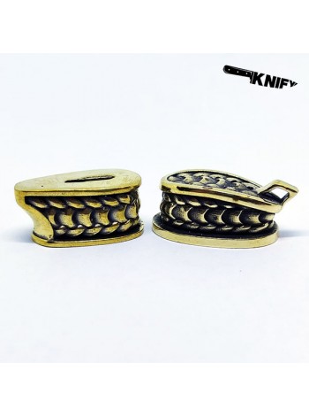 Ножевая пара №69 "Кольчуга", латунь