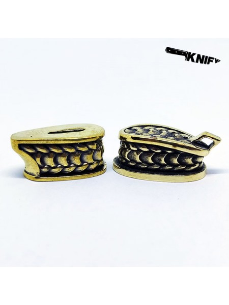 Ножевая пара №69 "Кольчуга", латунь