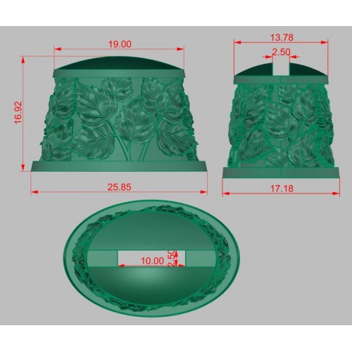Ножевая пара №78 "Березки" + бусина, белая бронза