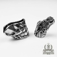 Ножевая пара №7 "Дракончик" белая бронза