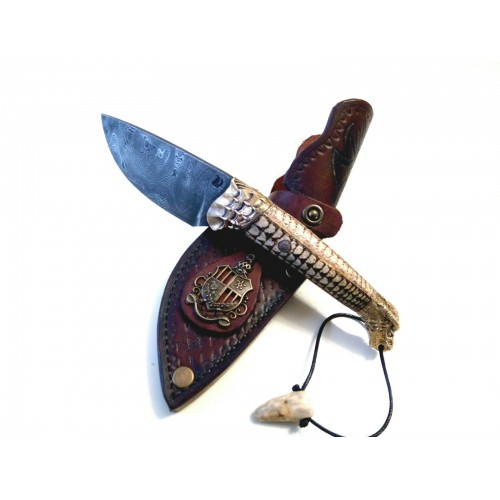 Ножевая пара №7 "Дракончик" белая бронза