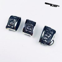 Комплект "Цветочное трио" (нейзильбер, чернение)