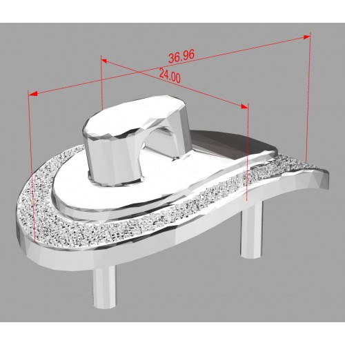 Тыльник радиусный 2-й большой, бронза