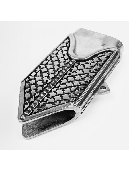 "Камінь", деталь ножен №1 для шаблі, біла бронза