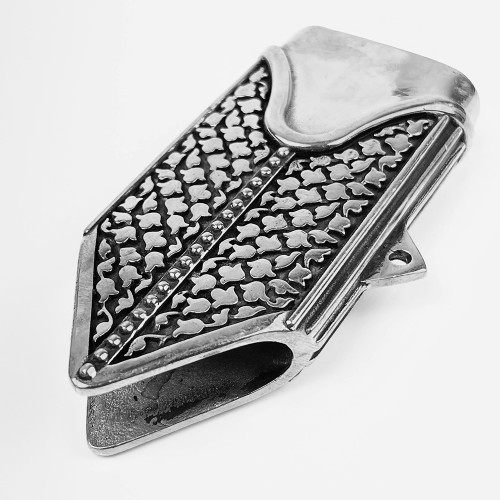 "Камінь", комплект для ножен шаблі, біла бронза