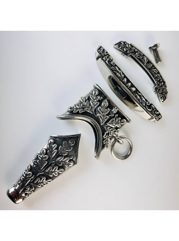 Комплект кинджала "СС" наградні з ножнами, біла бронза