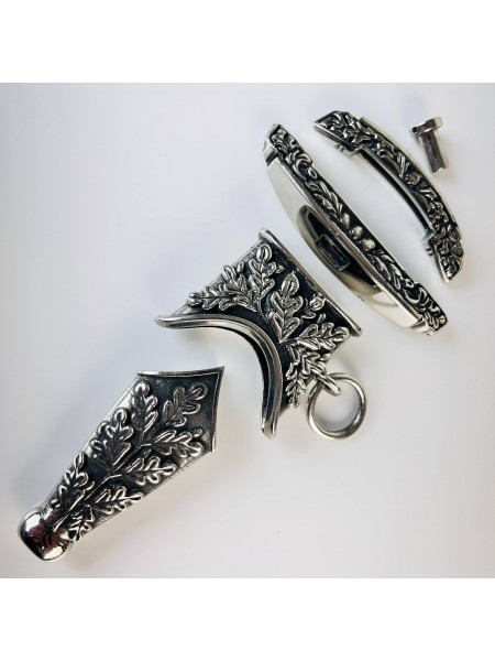 Комплект кинджала "СС" наградні з ножнами, біла бронза