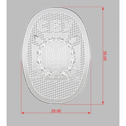 Тильник (Т-12-4) "СБУ", латунь