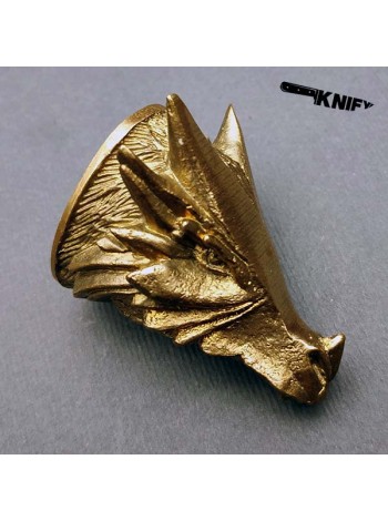 Тыльник (Т-15) "Дракон" овал, латунь