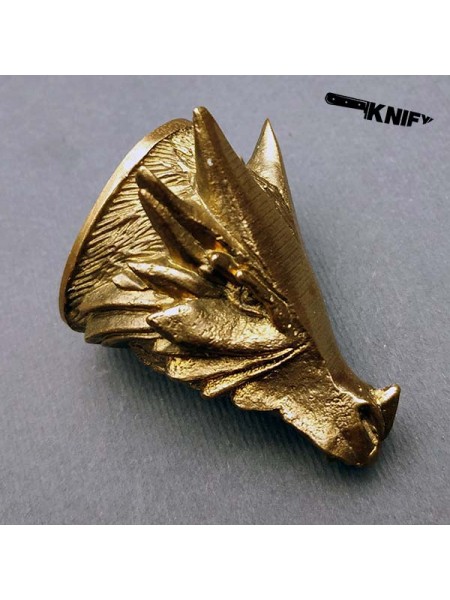 Тыльник (Т-15) "Дракон" овал, латунь