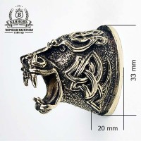 Тыльник (Т-19) "Тигр" КЕЛЬТ овал, бронза