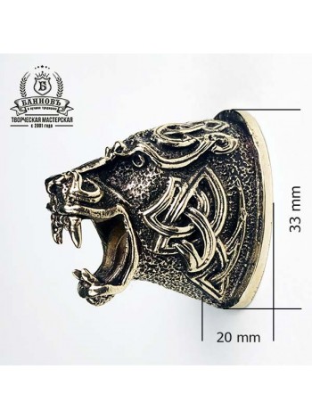 Тыльник (Т-19) "Тигр" КЕЛЬТ овал, бронза