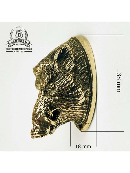 Тыльник (Т-21) "Кабан" овал, бронза