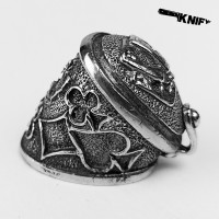 Тыльник (Т-26/1) "Карты" белая бронза