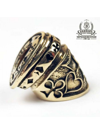 Тыльник (Т-26) "Карты" бронза