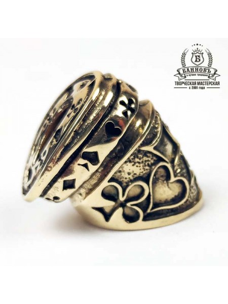 Тыльник (Т-26) "Карты" бронза