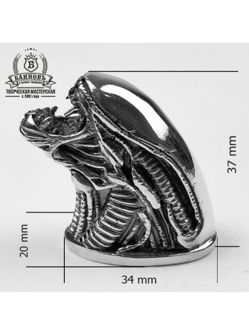 Тыльник (Т-14) "Чужой", белая бронза