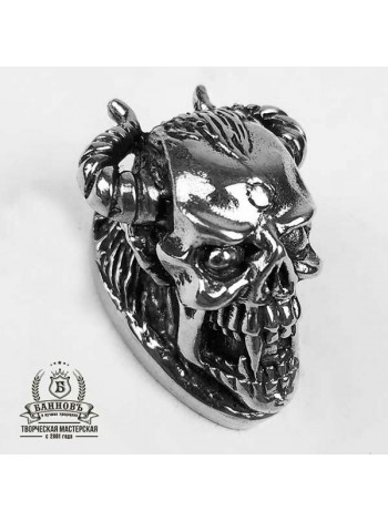 Тыльник (Т-29) "Череп", белая бронза