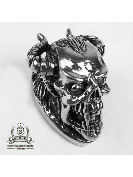Тыльник (Т-29) "Череп", белая бронза