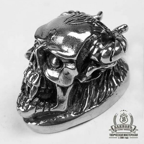 Тыльник (Т-29) "Череп", белая бронза