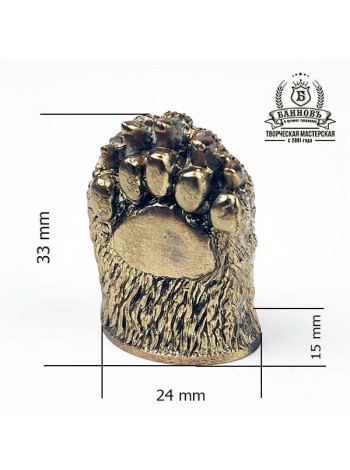 Тыльник (Т-37) "Лапа" латунь