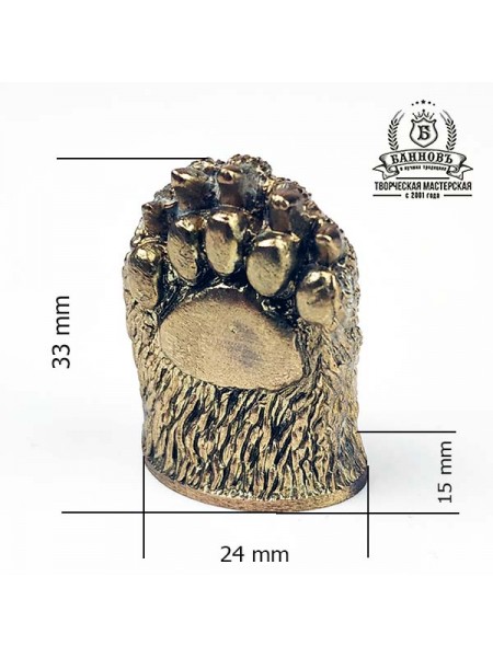 Тыльник (Т-37) "Лапа" латунь