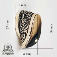 Тыльник (Т-38) "Лодочка", бронза