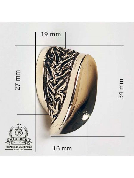 Тыльник (Т-38) "Лодочка", бронза