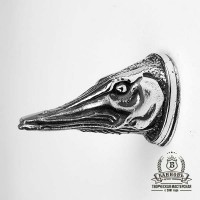 Тыльник (Т-43) "Щука" овал, белая бронза