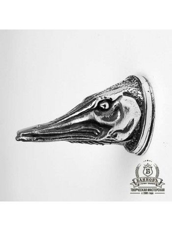 Тыльник (Т-43) "Щука" овал, белая бронза