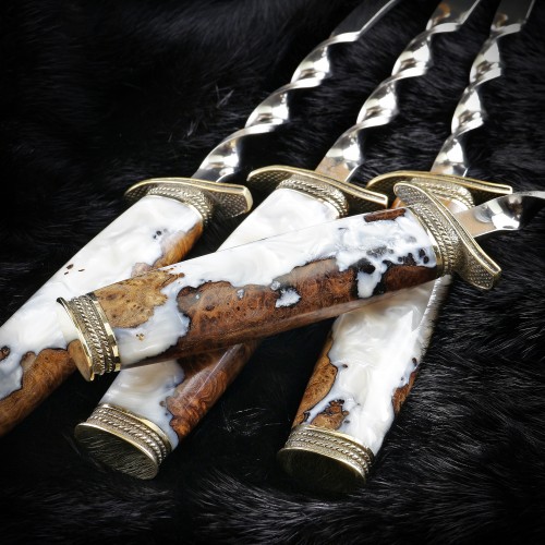 Тыльник (Т-60) "Финка декор", белая бронза