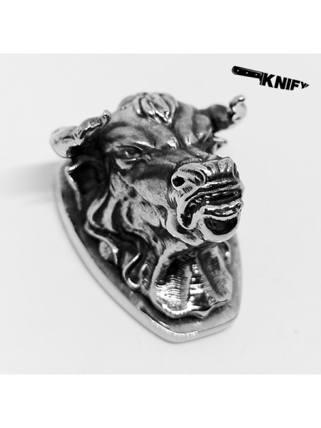 Тыльник "Бык" (Т-67), белая бронза