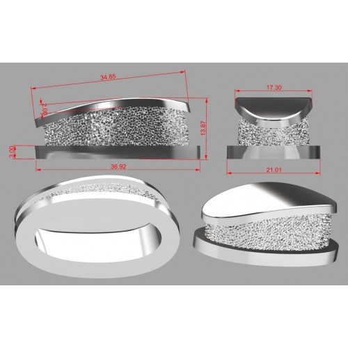 Ножевая пара №107, латунь