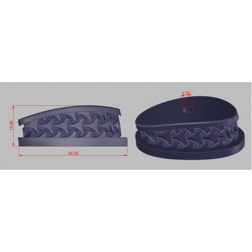 Тыльник (Т-78), белая бронза