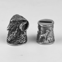 "Баран" шампурная пара, белая бронза