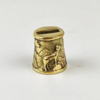 "Баран" оковка шампурная, латунь