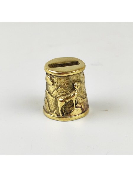 "Баран" оковка шампурная, латунь